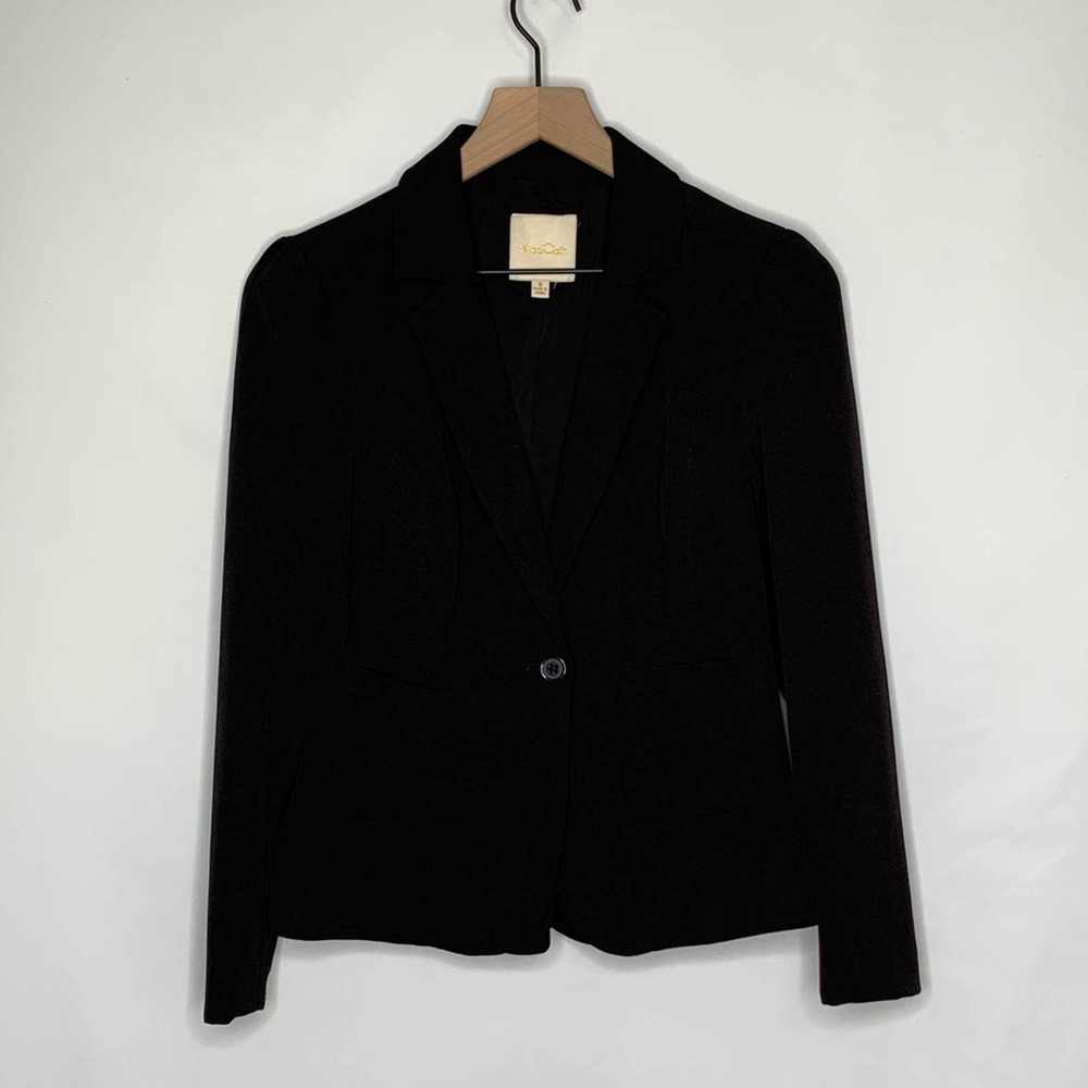 ModCloth black modern blazer size Small